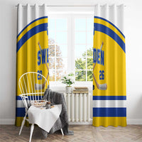 Sweden Ice Hockey Window Curtain Go Tre Kronor Champions