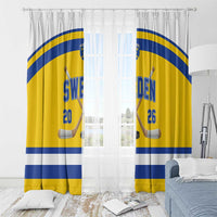 Sweden Ice Hockey Window Curtain Go Tre Kronor Champions