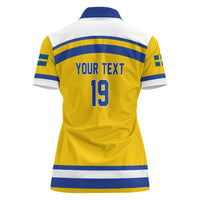 Sweden Ice Hockey Custom Women Polo Shirt Go Tre Kronor Champions