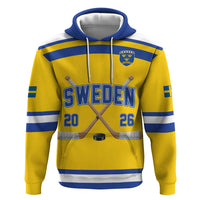 Sweden Ice Hockey Custom Zip Hoodie Go Tre Kronor Champions