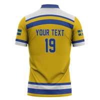 Sweden Ice Hockey Custom Zipper Polo Shirt Go Tre Kronor Champions