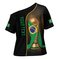 Personalized Brazil Football 2026 Cross Shoulder Shirt Trophy Flag Pride Art