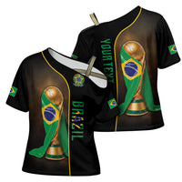Personalized Brazil Football 2026 Cross Shoulder Shirt Trophy Flag Pride Art