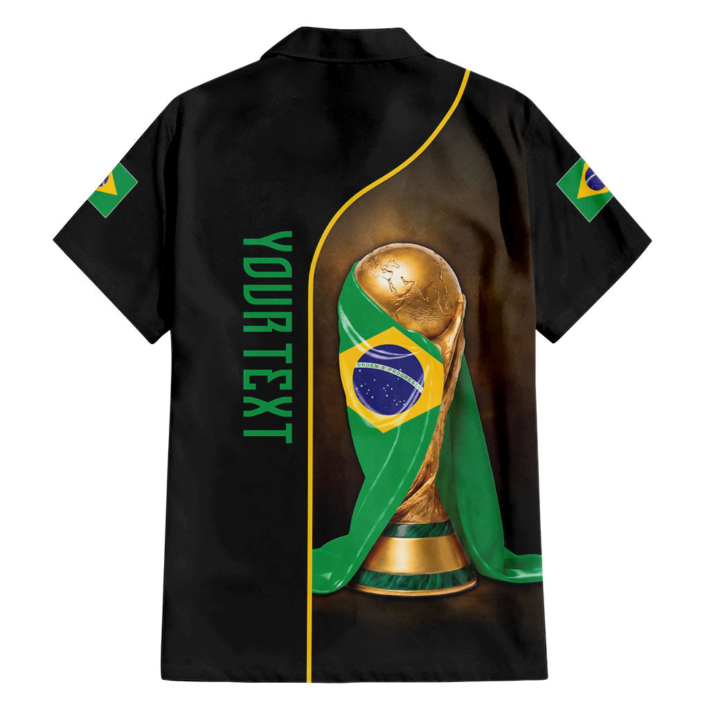 Personalized Brazil Football 2026 Hawaiian Shirt Trophy Flag Pride Art