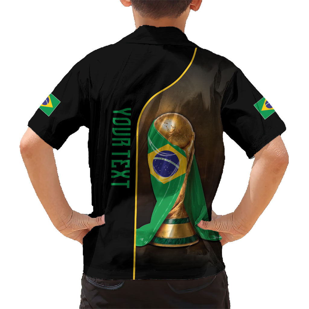 Personalized Brazil Football 2026 Hawaiian Shirt Trophy Flag Pride Art