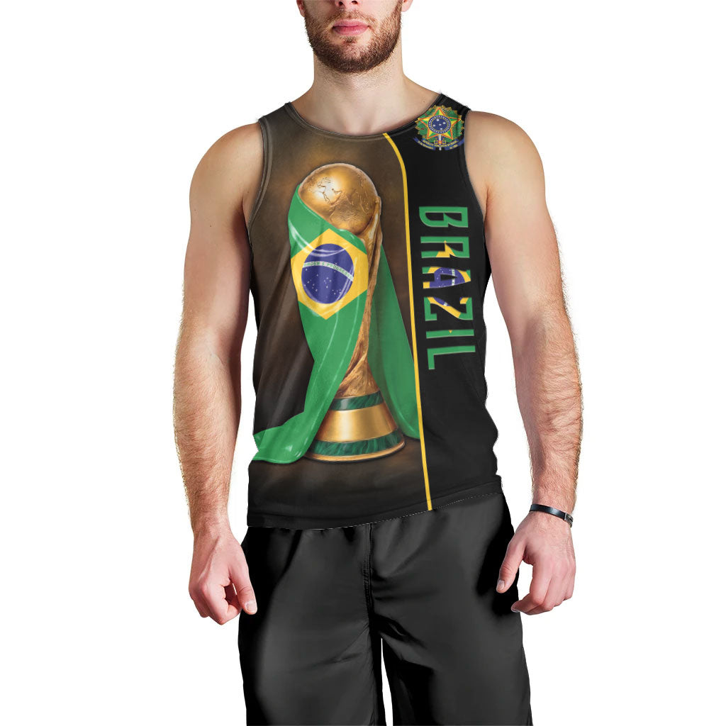 Personalized Brazil Football 2026 Men Tank Top Trophy Flag Pride Art