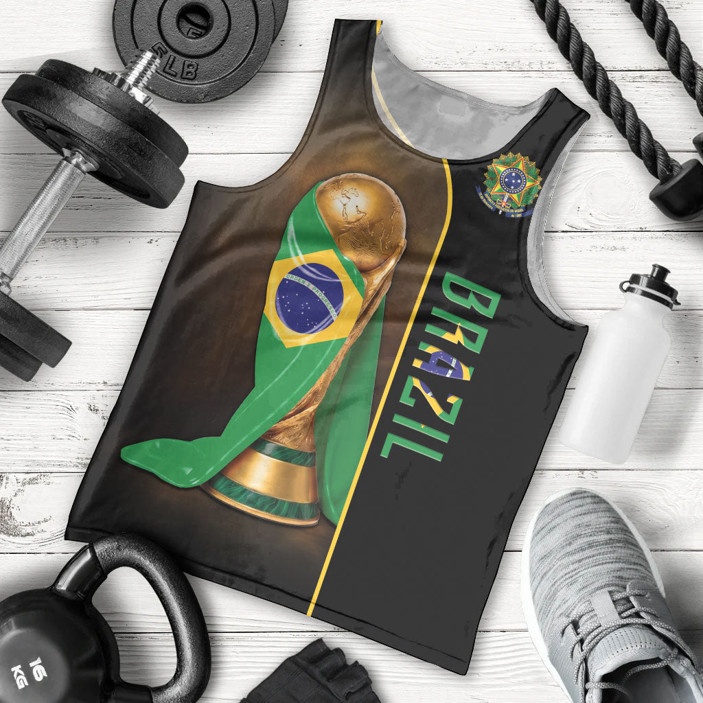 Personalized Brazil Football 2026 Men Tank Top Trophy Flag Pride Art