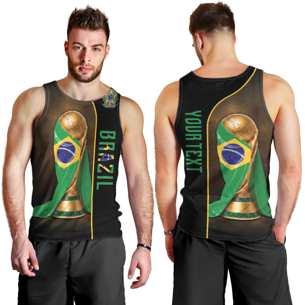 Personalized Brazil Football 2026 Men Tank Top Trophy Flag Pride Art