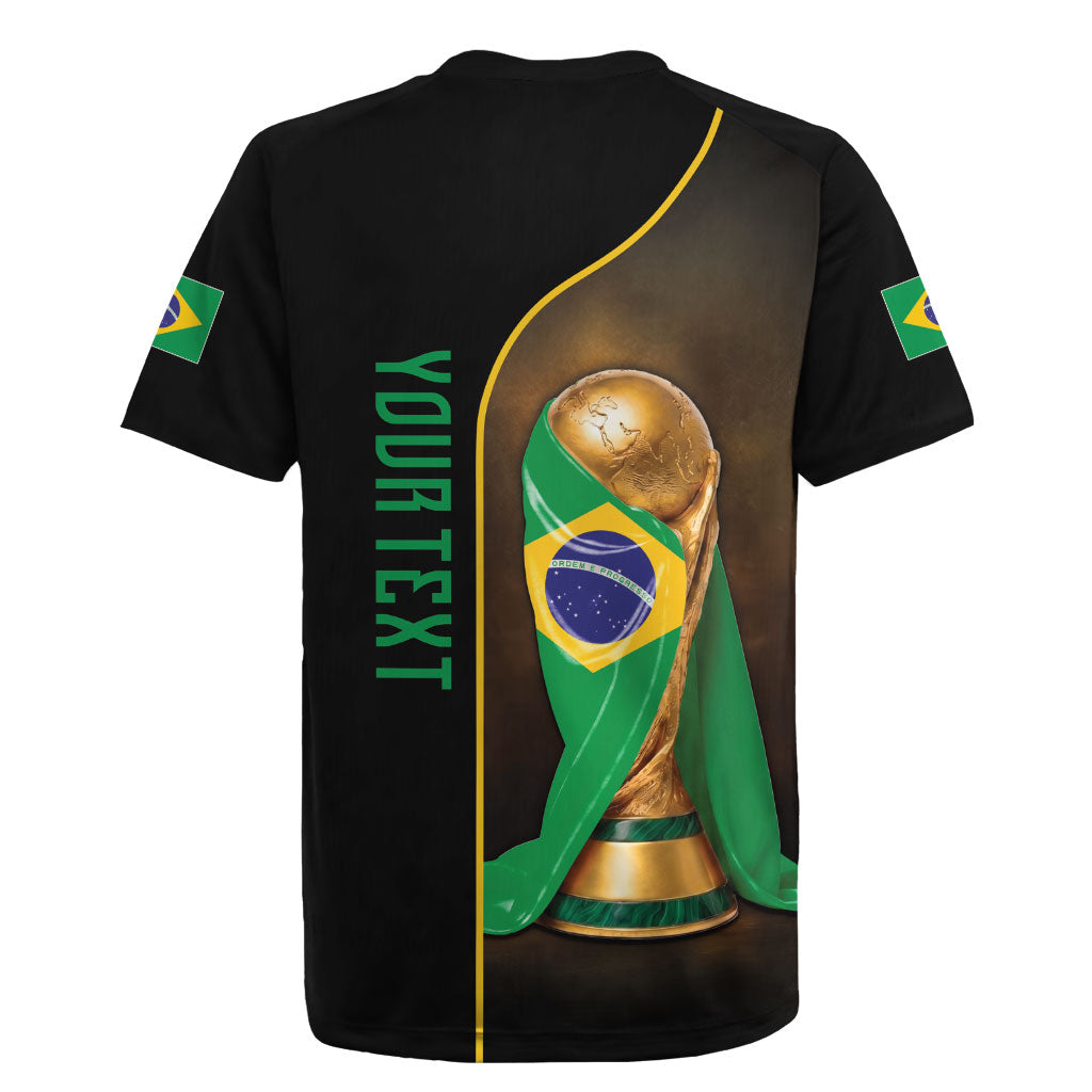Personalized Brazil Football 2026 Rugby Jersey Trophy Flag Pride Art
