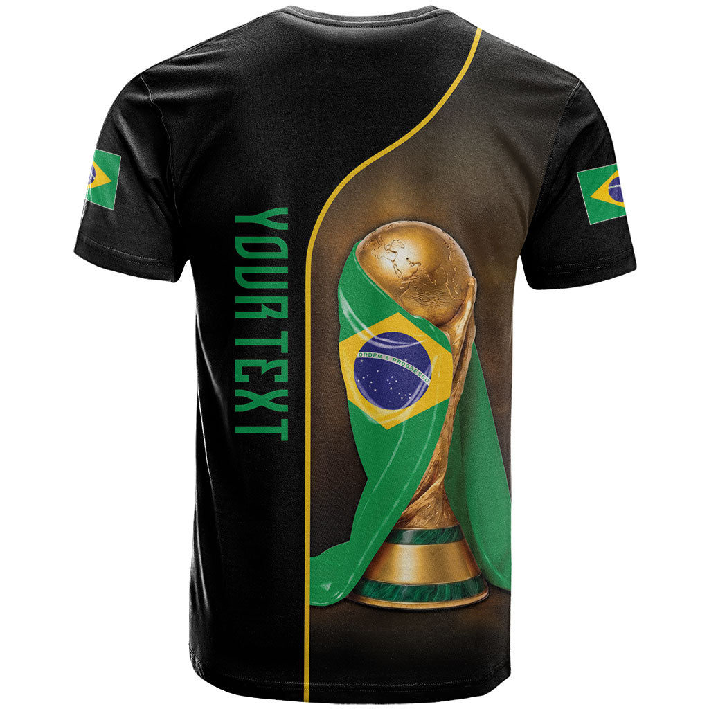 Personalized Brazil Football 2026 T Shirt Trophy Flag Pride Art