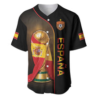 Personalized Spain Football 2026 Baseball Jersey Trophy Flag Pride Art