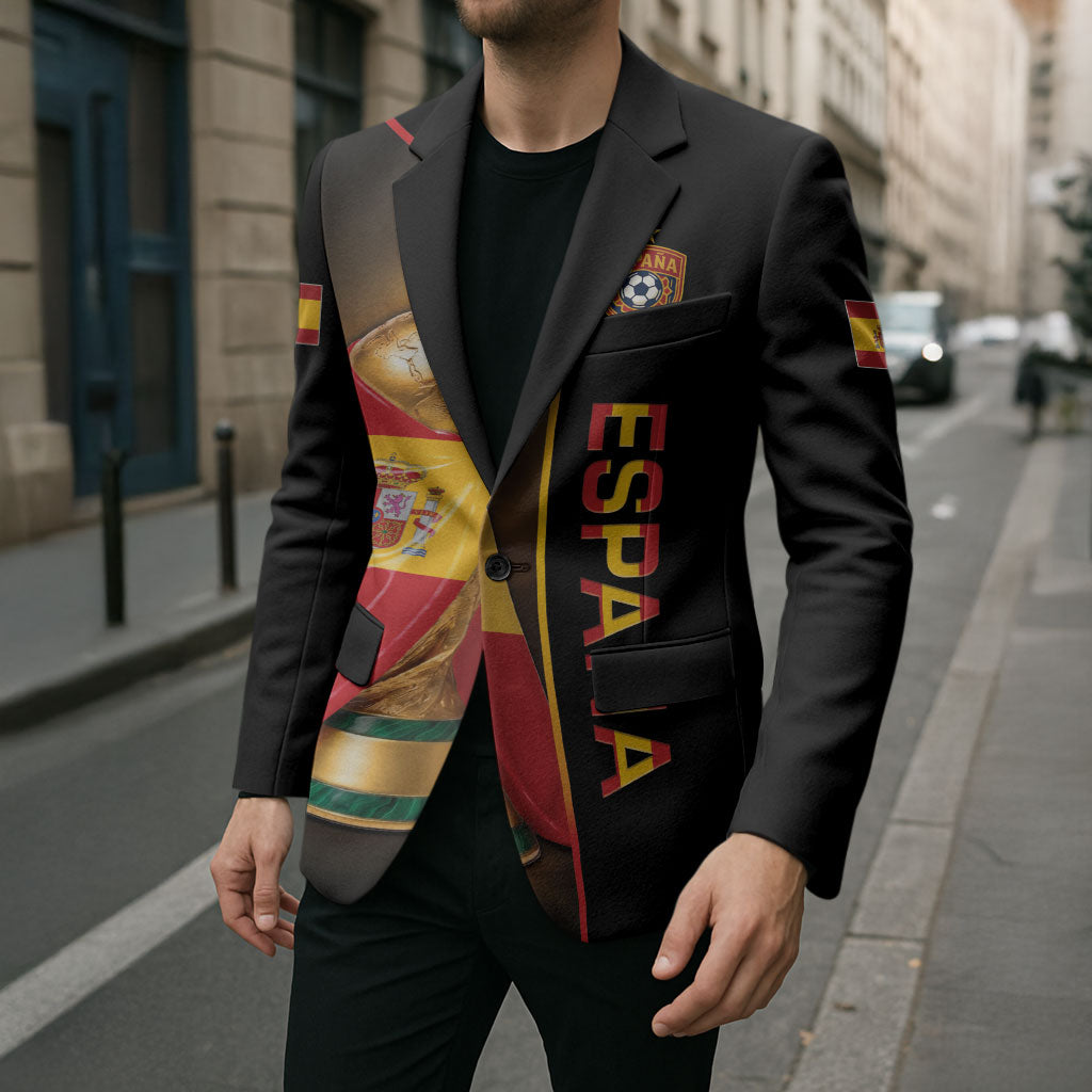 Personalized Spain Football 2026 Blazer Trophy Flag Pride Art