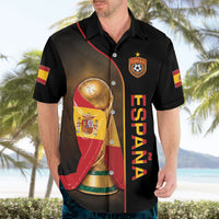Personalized Spain Football 2026 Hawaiian Shirt Trophy Flag Pride Art
