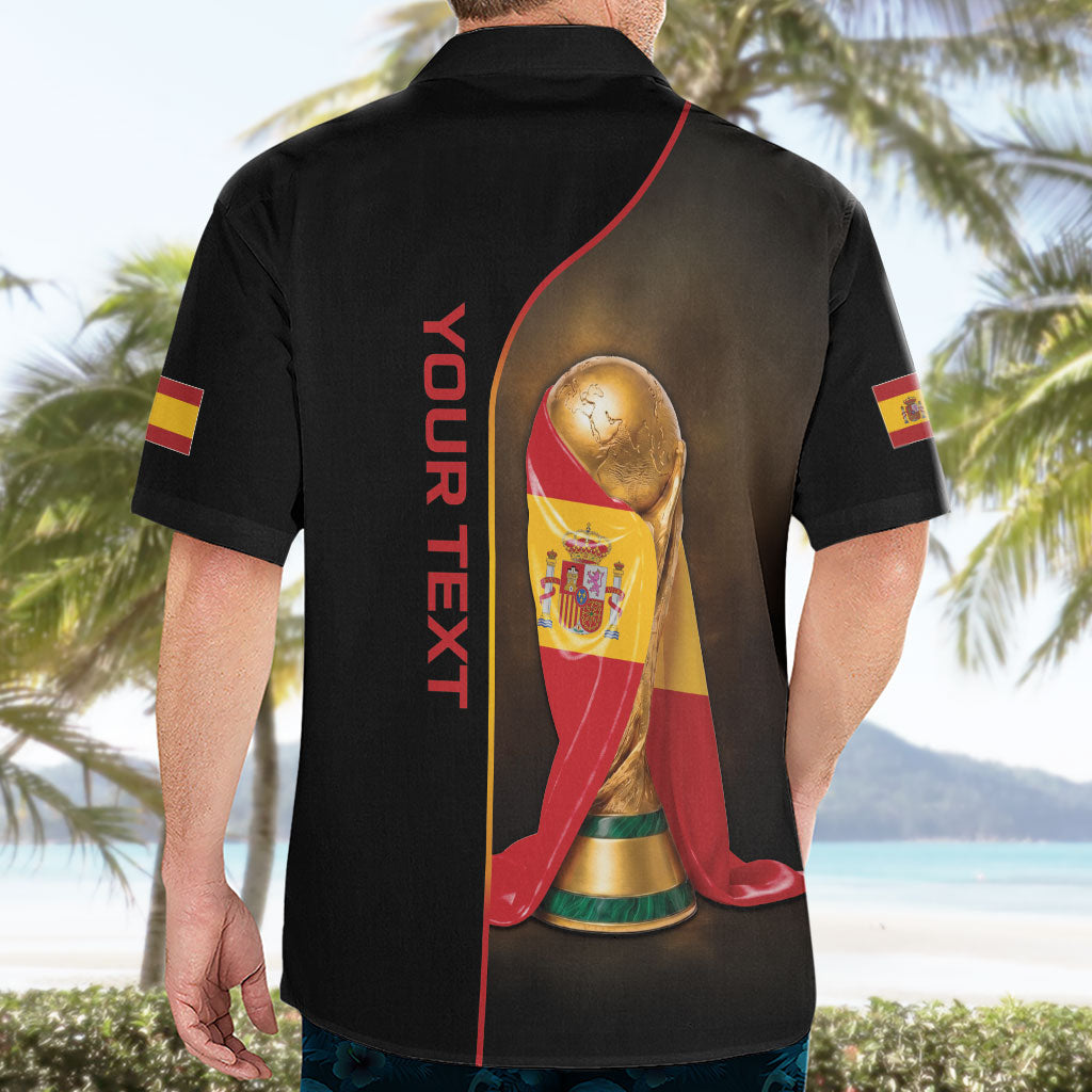 Personalized Spain Football 2026 Hawaiian Shirt Trophy Flag Pride Art