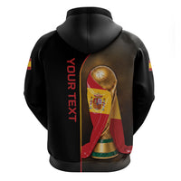 Personalized Spain Football 2026 Hoodie Trophy Flag Pride Art