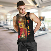 Personalized Spain Football 2026 Men Tank Top Trophy Flag Pride Art