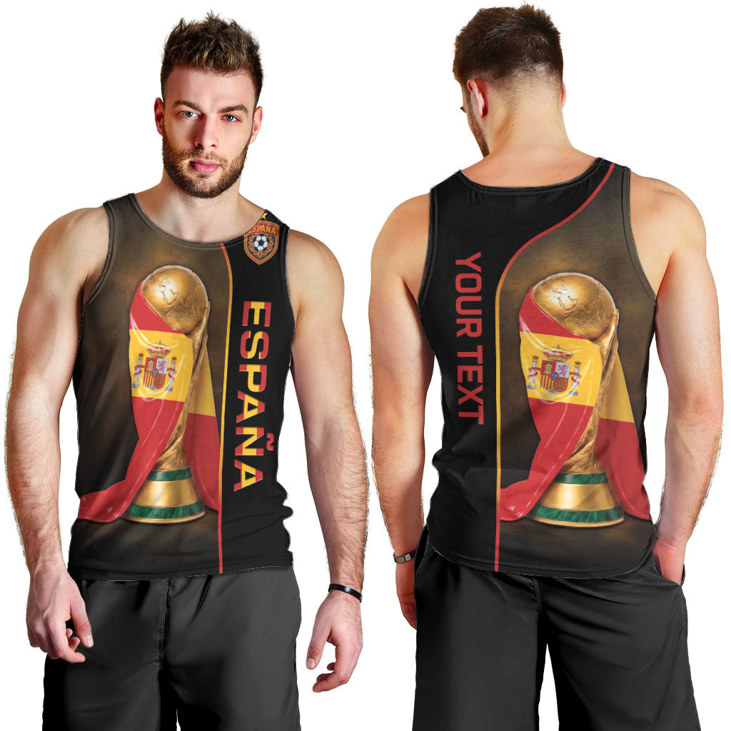 Personalized Spain Football 2026 Men Tank Top Trophy Flag Pride Art