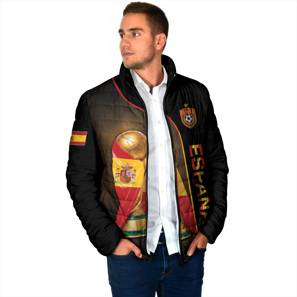 Personalized Spain Football 2026 Padded Jacket Trophy Flag Pride Art