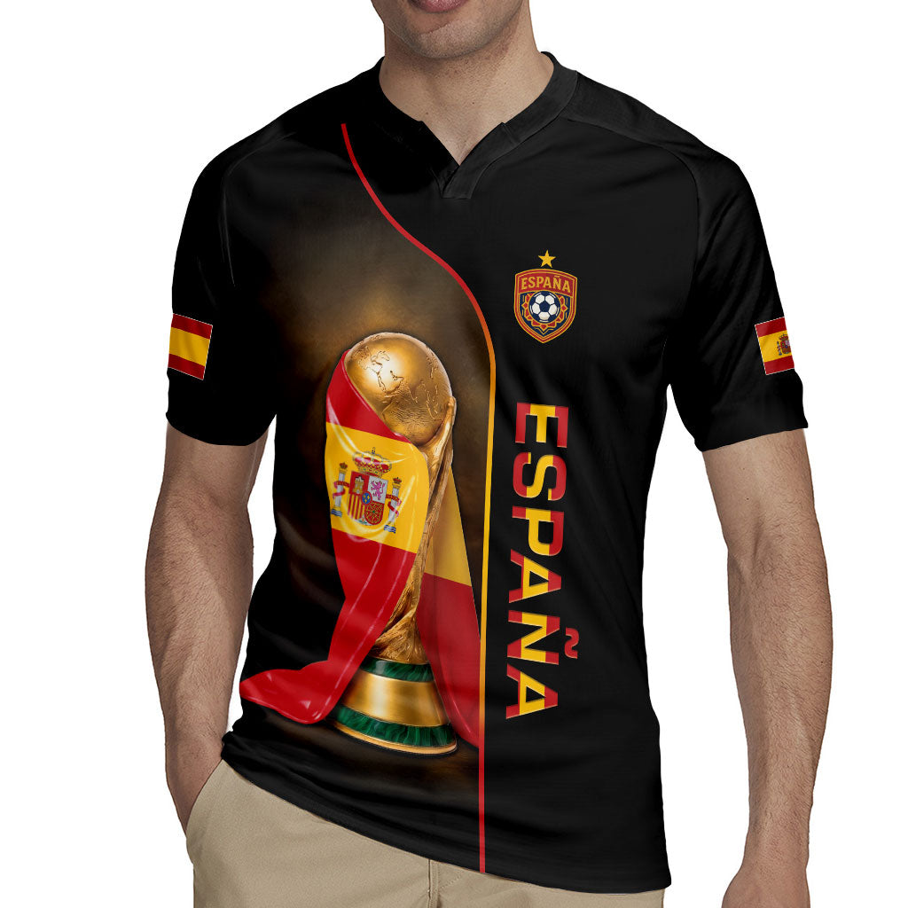 Personalized Spain Football 2026 Rugby Jersey Trophy Flag Pride Art