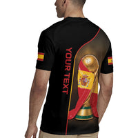 Personalized Spain Football 2026 Rugby Jersey Trophy Flag Pride Art