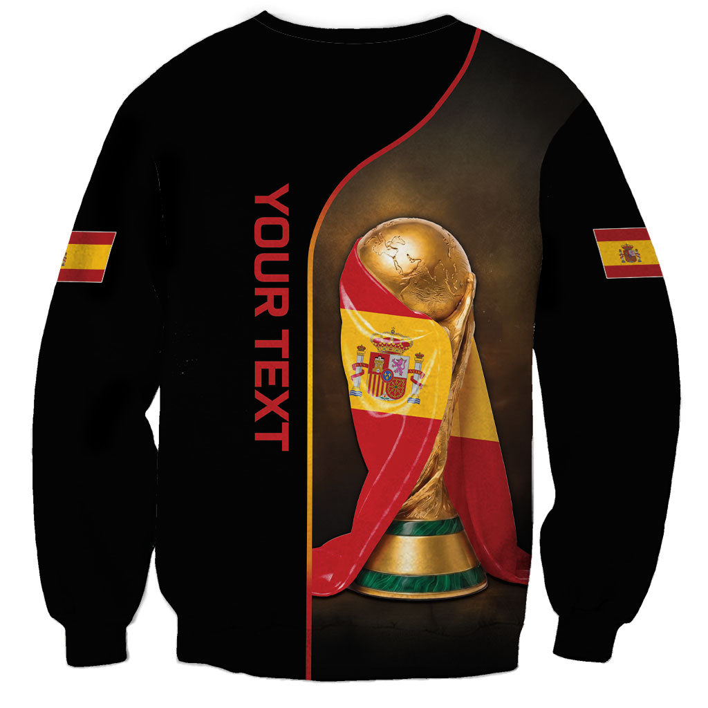 Personalized Spain Football 2026 Sweatshirt Trophy Flag Pride Art