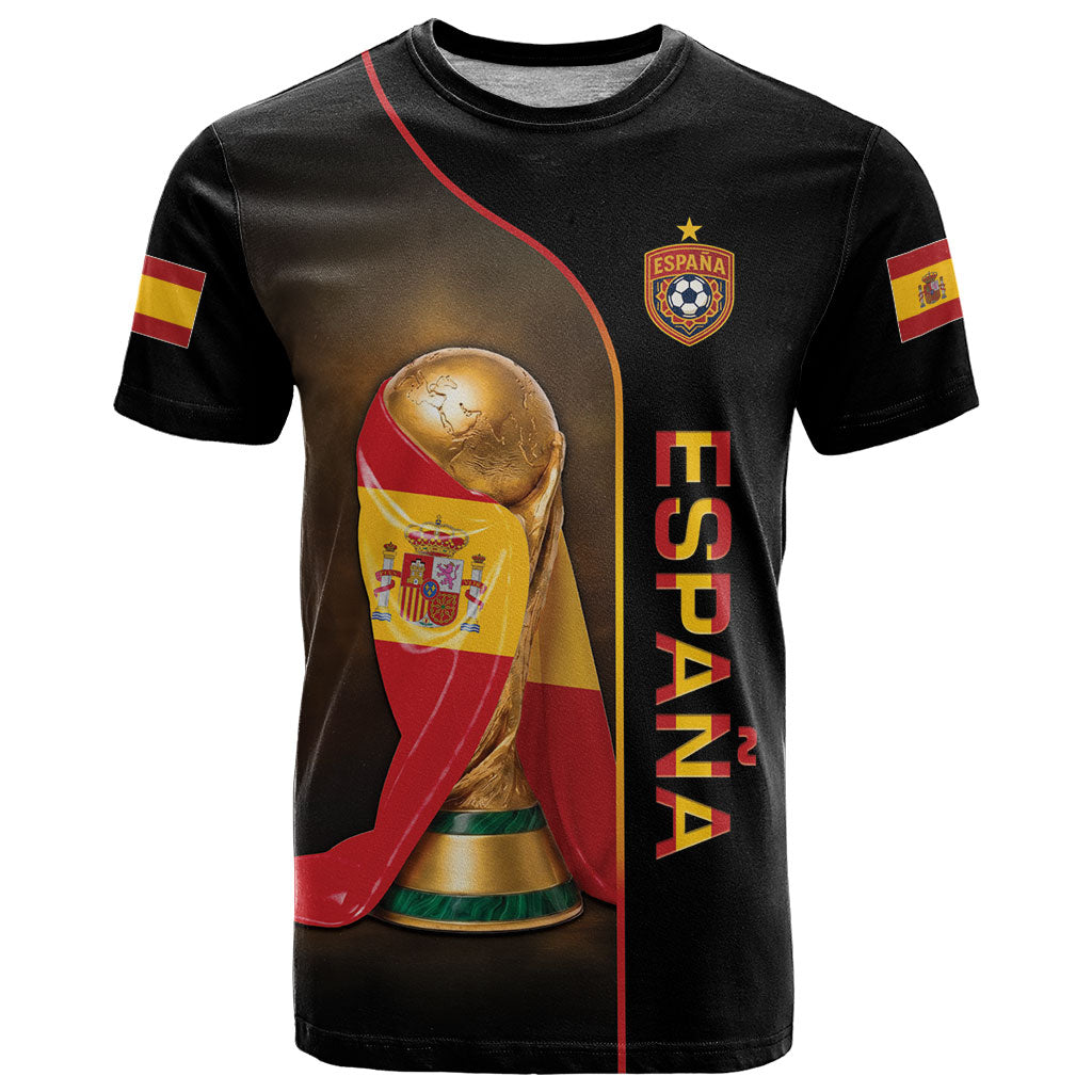 Personalized Spain Football 2026 T Shirt Trophy Flag Pride Art