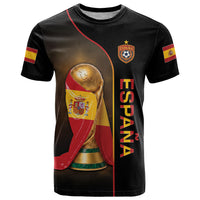 Personalized Spain Football 2026 T Shirt Trophy Flag Pride Art