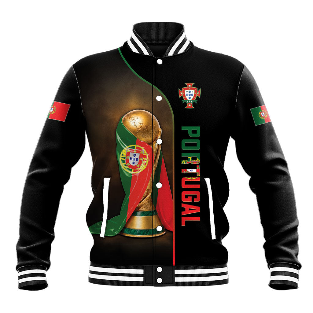 Personalized Portugal Football 2026 Baseball Jacket Trophy Flag Pride Art
