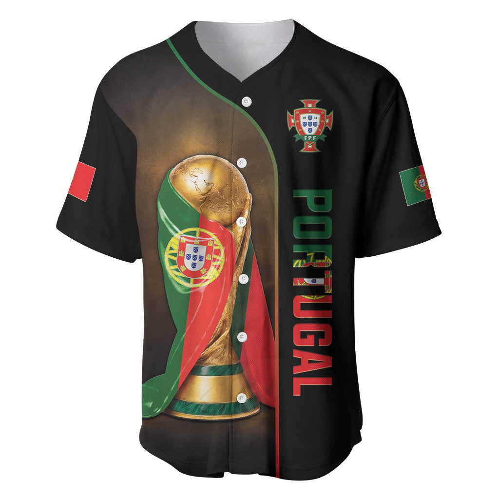 Personalized Portugal Football 2026 Baseball Jersey Trophy Flag Pride Art