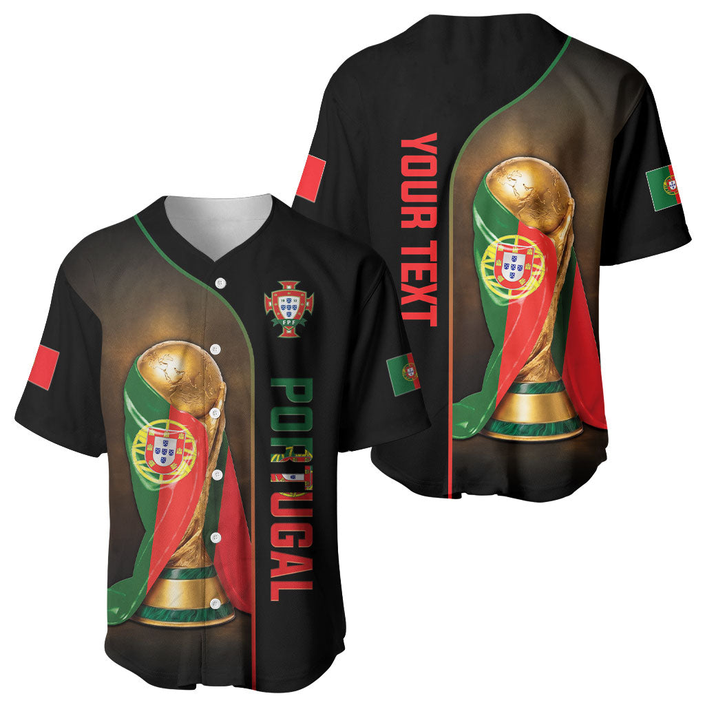 Personalized Portugal Football 2026 Baseball Jersey Trophy Flag Pride Art