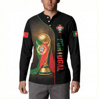 Personalized Portugal Football 2026 Button Sweatshirt Trophy Flag Pride Art