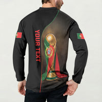 Personalized Portugal Football 2026 Button Sweatshirt Trophy Flag Pride Art