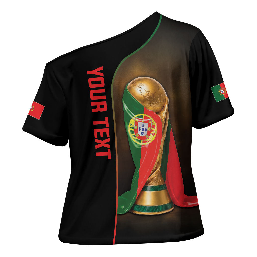Personalized Portugal Football 2026 Cross Shoulder Shirt Trophy Flag Pride Art