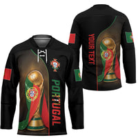Personalized Portugal Football 2026 Hockey Jersey Trophy Flag Pride Art