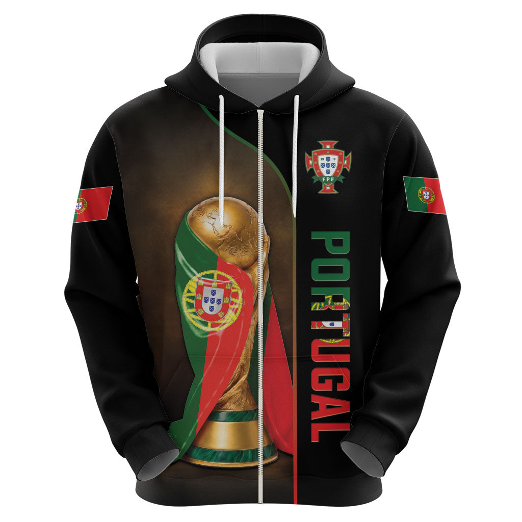 Personalized Portugal Football 2026 Hoodie Trophy Flag Pride Art
