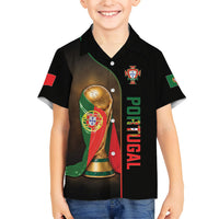 Personalized Portugal Football 2026 Kid Hawaiian Shirt Trophy Flag Pride Art