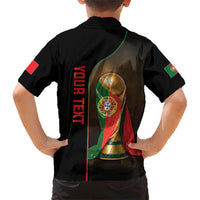 Personalized Portugal Football 2026 Kid Hawaiian Shirt Trophy Flag Pride Art