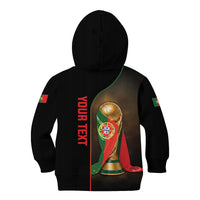 Personalized Portugal Football 2026 Kid Hoodie Trophy Flag Pride Art