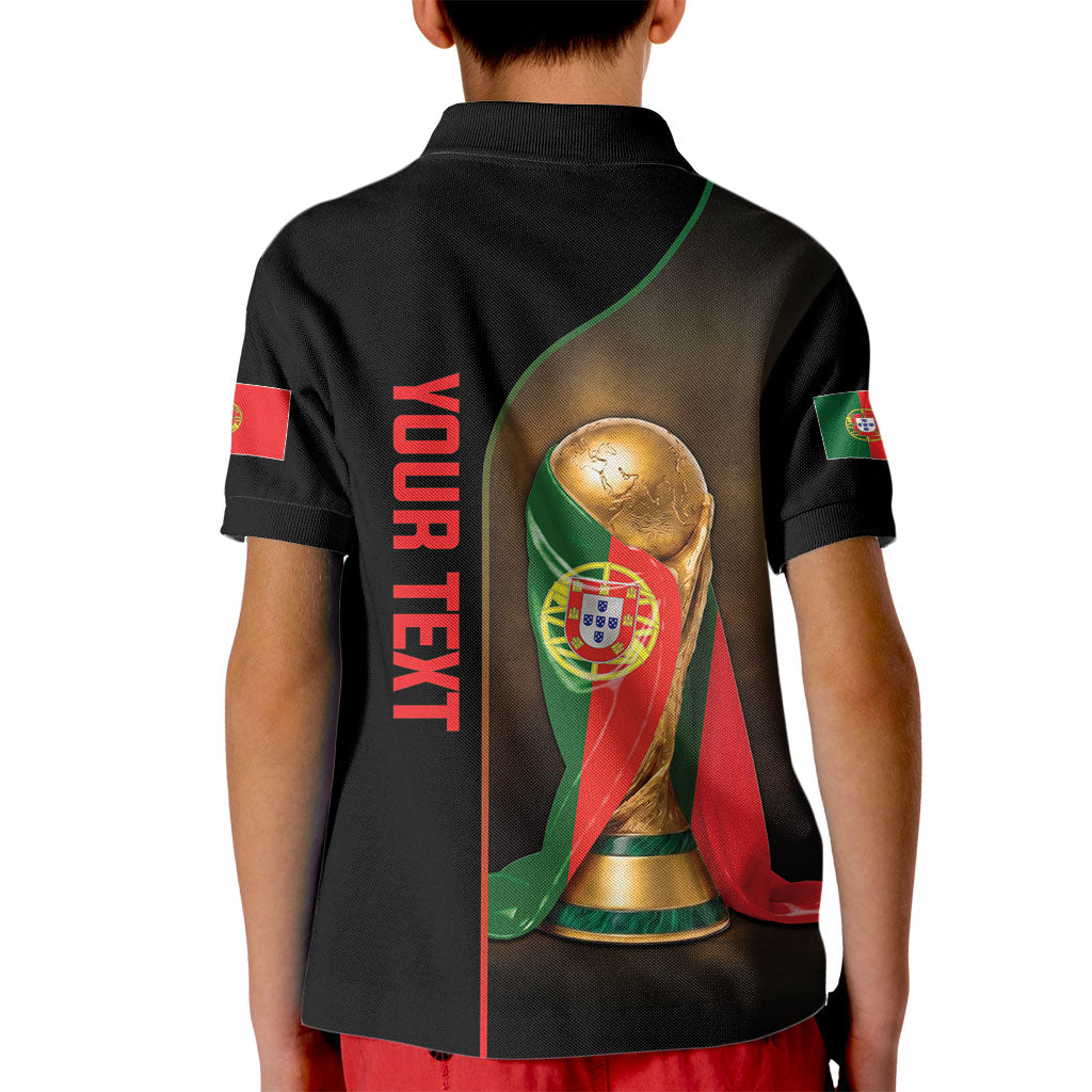 Personalized Portugal Football 2026 Kid Polo Shirt Trophy Flag Pride Art