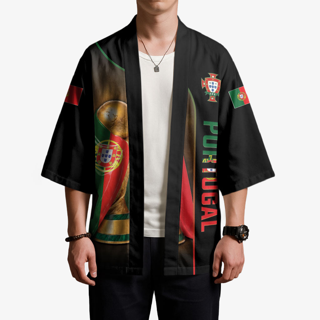 Personalized Portugal Football 2026 Kimono Trophy Flag Pride Art