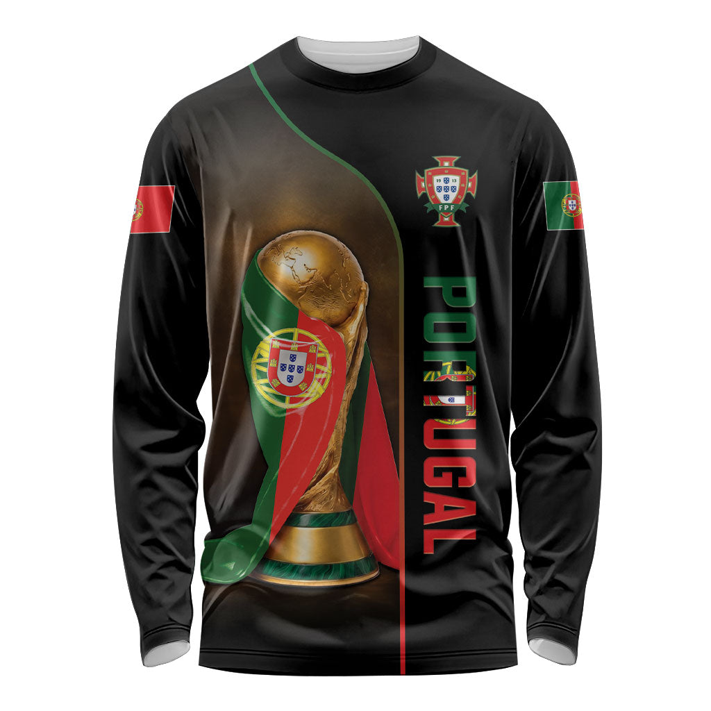 Personalized Portugal Football 2026 Long Sleeve Shirt Trophy Flag Pride Art