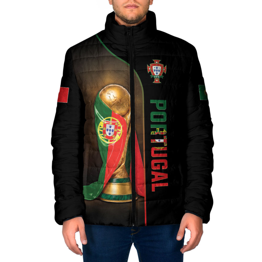 Personalized Portugal Football 2026 Padded Jacket Trophy Flag Pride Art