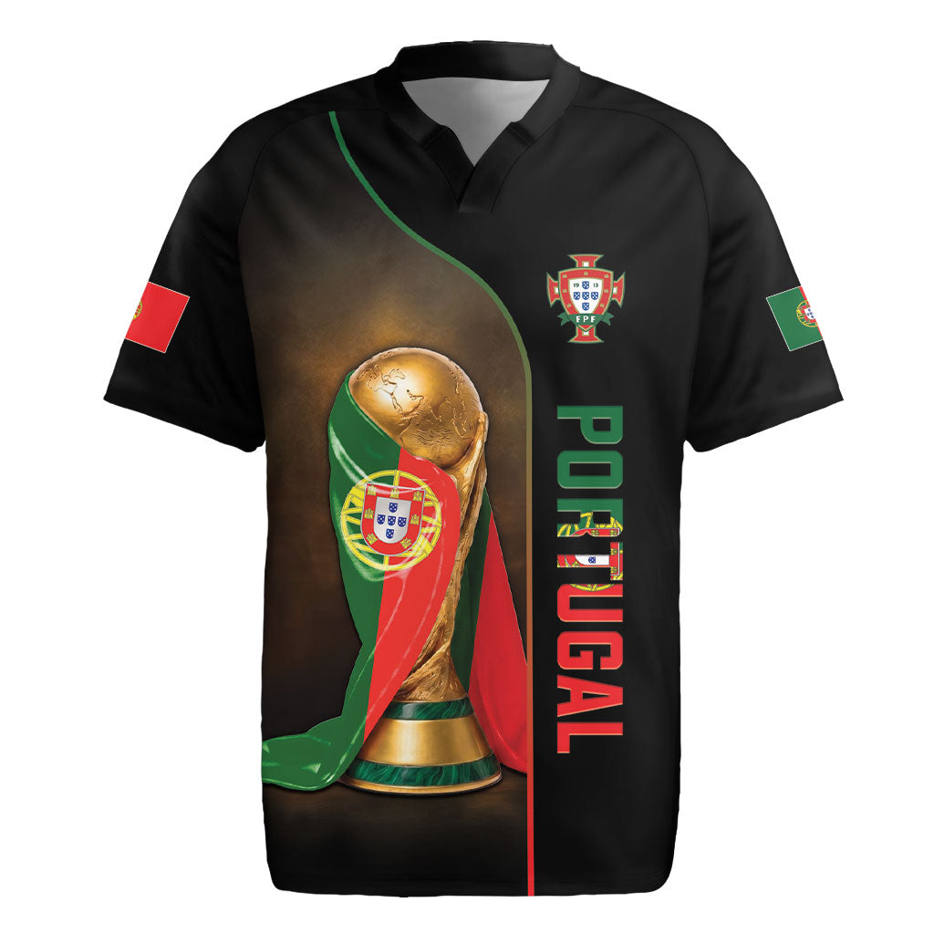 Personalized Portugal Football 2026 Rugby Jersey Trophy Flag Pride Art