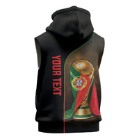 Personalized Portugal Football 2026 Sleeveless Hoodie Trophy Flag Pride Art