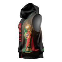 Personalized Portugal Football 2026 Sleeveless Hoodie Trophy Flag Pride Art
