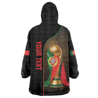 Personalized Portugal Football 2026 Wearable Blanket Hoodie Trophy Flag Pride Art