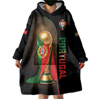 Personalized Portugal Football 2026 Wearable Blanket Hoodie Trophy Flag Pride Art