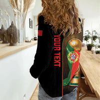 Personalized Portugal Football 2026 Women Casual Shirt Trophy Flag Pride Art