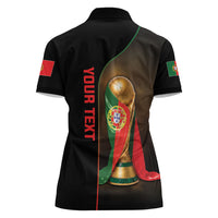 Personalized Portugal Football 2026 Women Polo Shirt Trophy Flag Pride Art