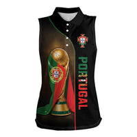 Personalized Portugal Football 2026 Women Sleeveless Polo Shirt Trophy Flag Pride Art